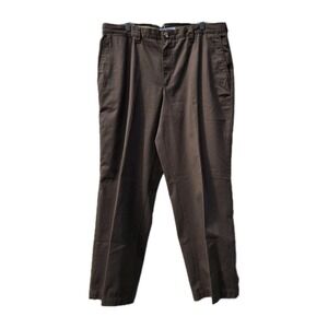 Columbia Sportswear Chocolate Brown Cotton Pants Mens Sz 36 Zip Pocket Workwear